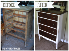 Before and after white distressed dresser logo 1