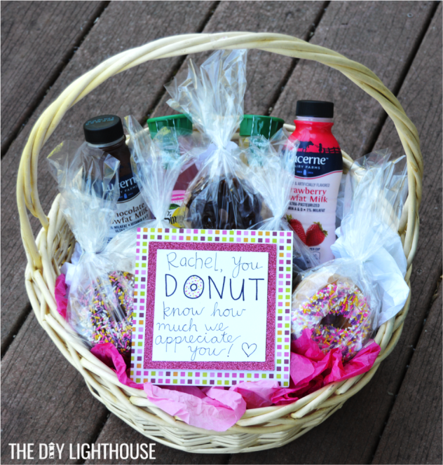 donut thank you basket