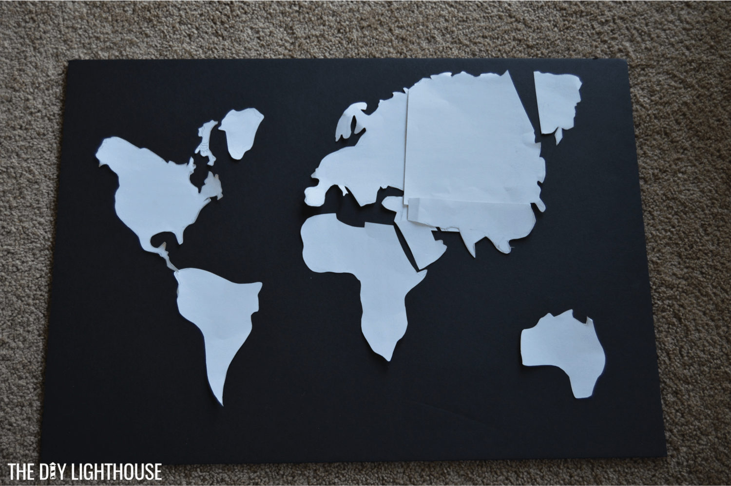 How To Make A Diy World Map On A Budget