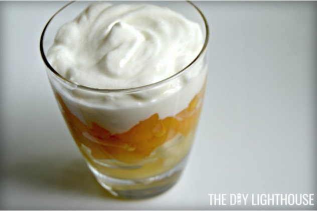 Candy Corn Yogurt Parfait