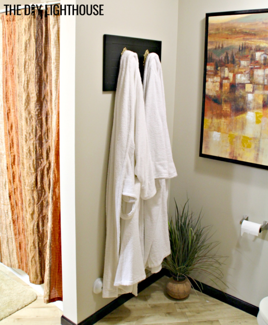 DIY antique towel holder