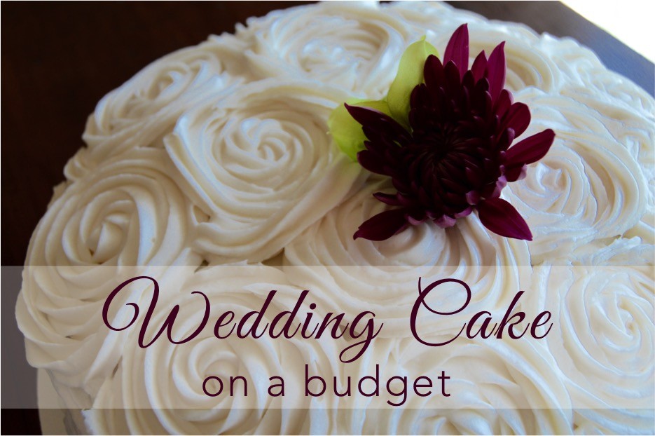 DIY wedding cake on a budget for a DIY wedding on the cheap