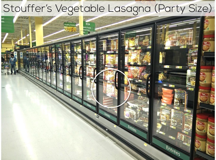 Nestlé Stouffer's Vegetable Lasagna at Walmart | Easy Easter dinner menu for the family. Fresh, springtime dinner with vegetable lasagna main course, strawberry spinach salad, rolls, + milkshake dessert.