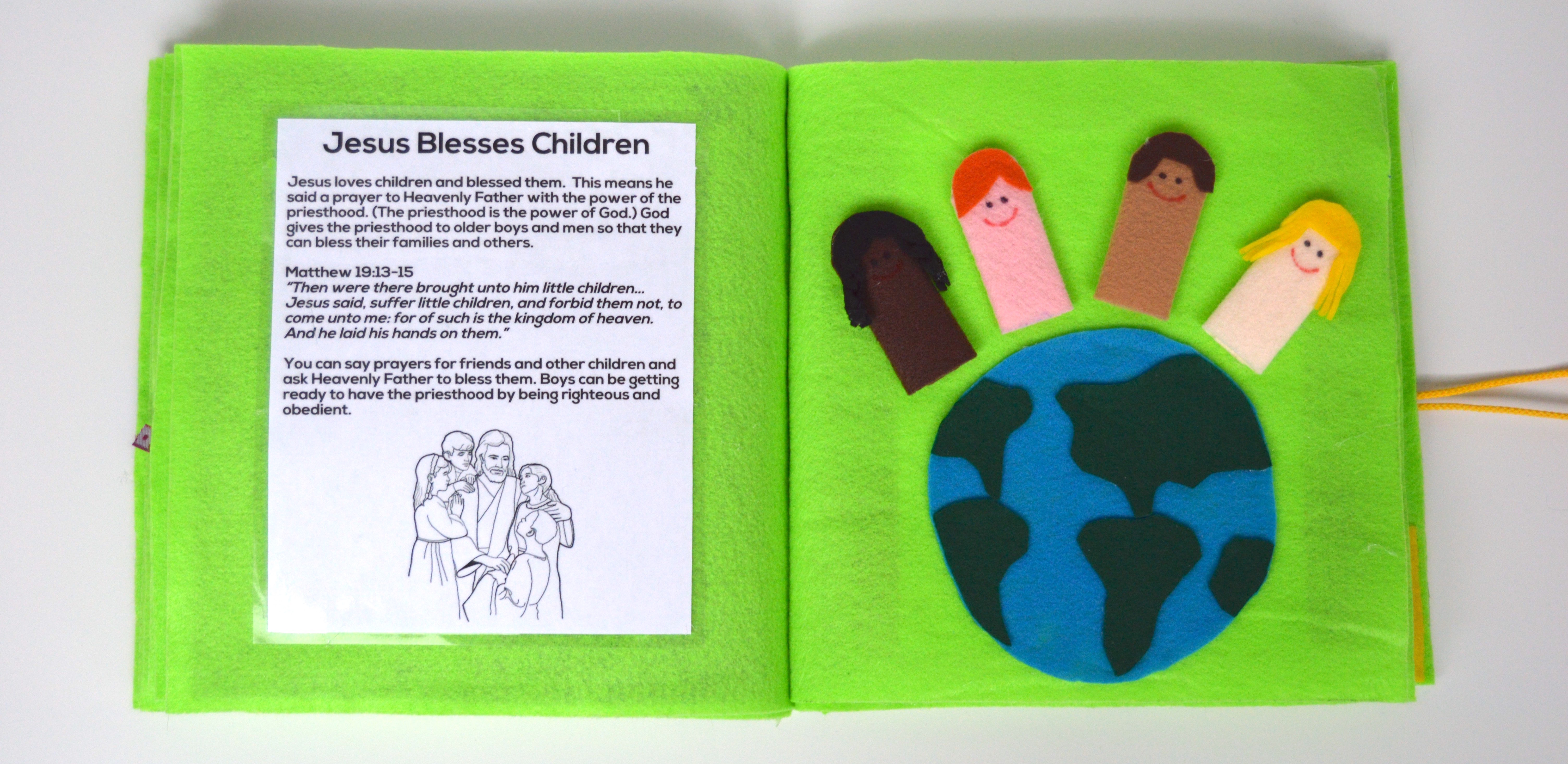 Jesus Blesses Children | Jesus Quiet Book