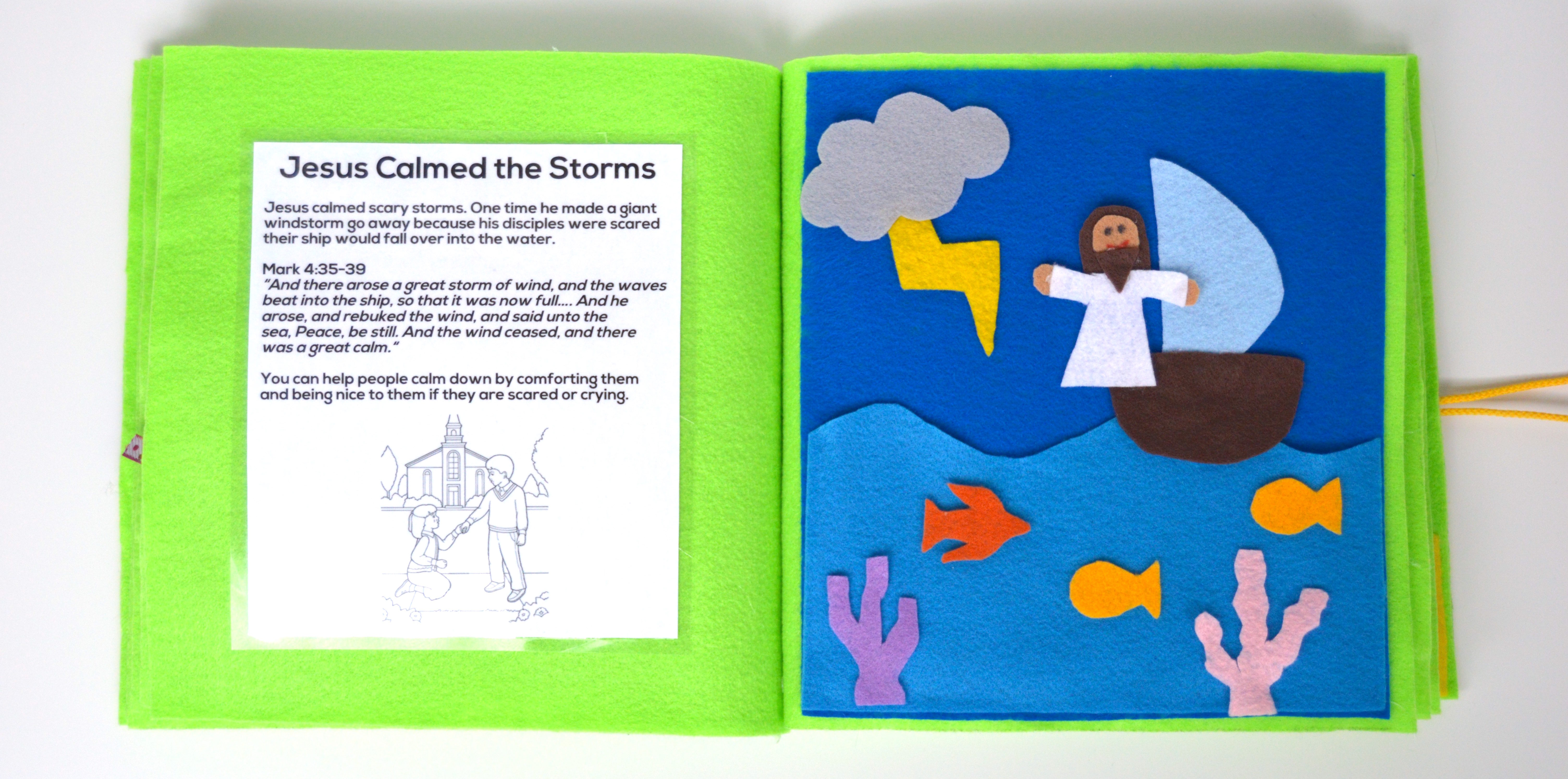 Jesus Calmed the Storms | Jesus Quiet Book