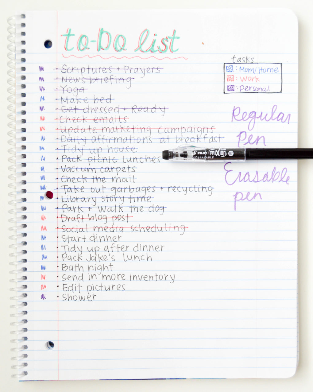 create a to do list