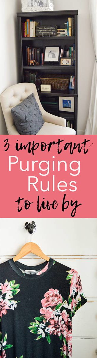 Tips for how to purge and organize your home like a pro. Steps for sorting into piles and purging rules to help you eliminate clutter and get rid of stuff.