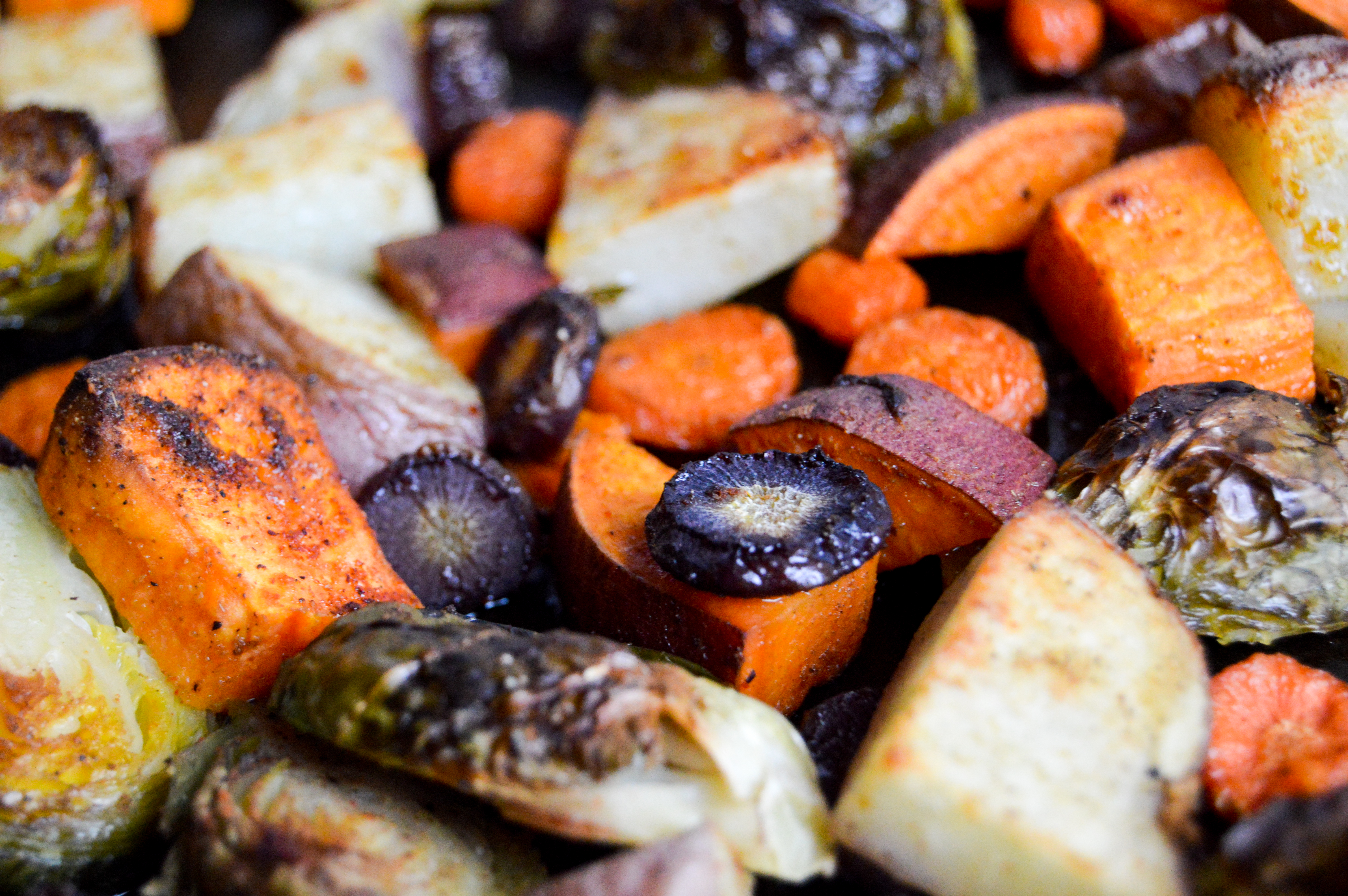 Baked sheet pan veggies