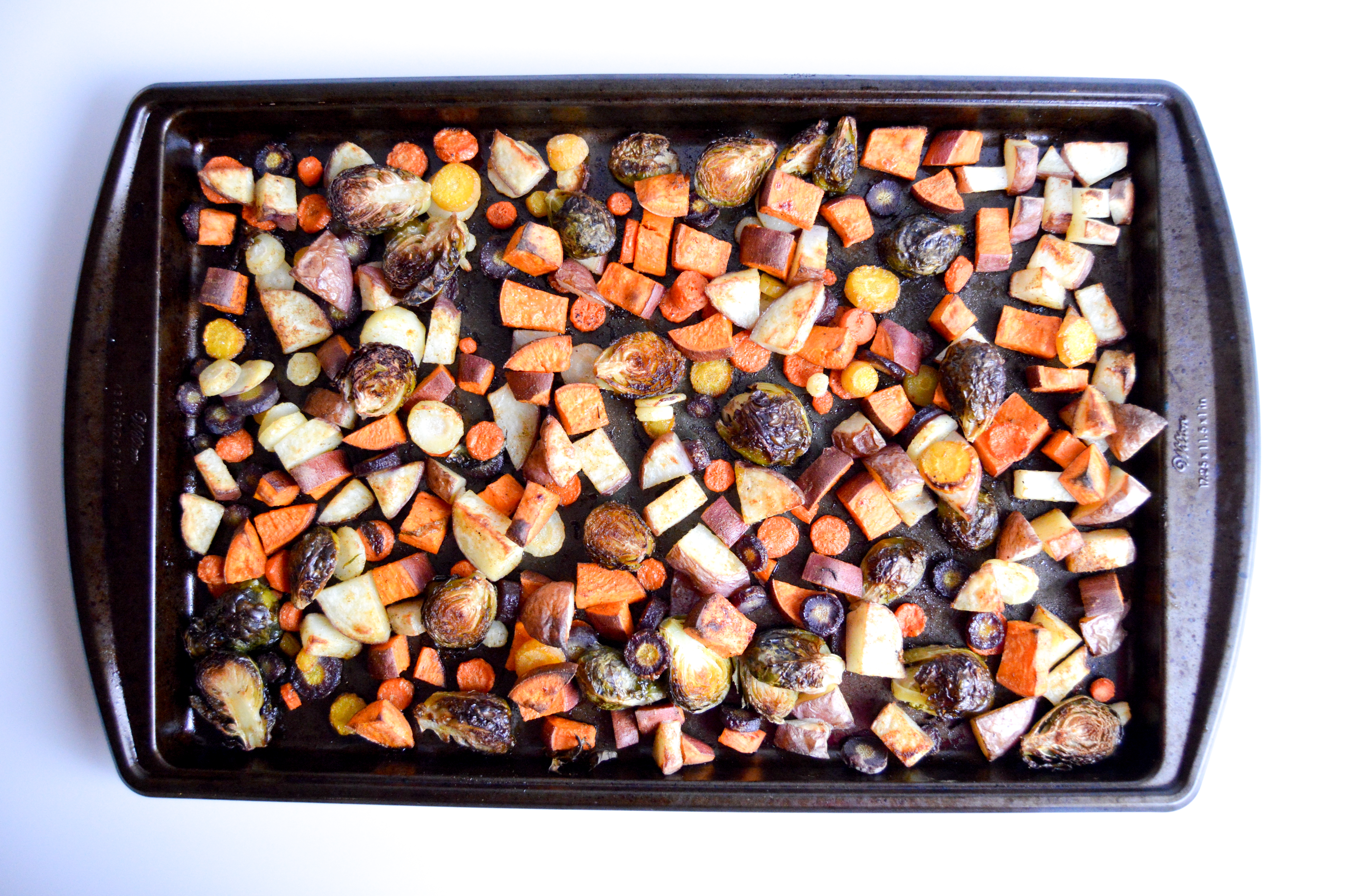 Baked sheet pan veggies