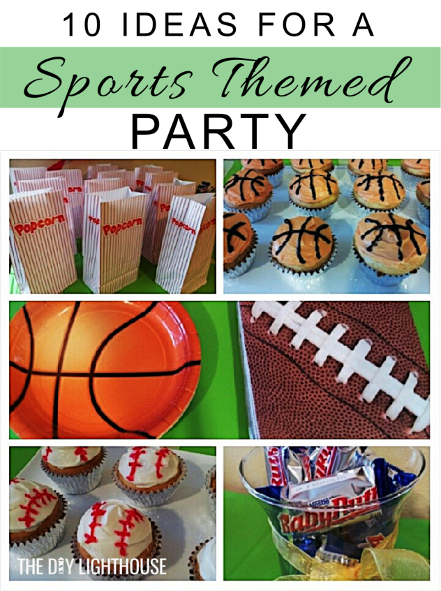 Sports themed party ideas Pinterest