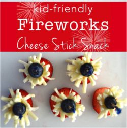 kid-friendly fireworks cheese stick snack featured