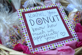 donut thank you card