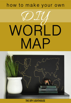 world map diy pinterest