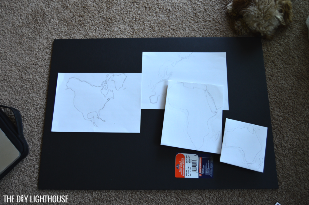 how to make a diy world map on a budget