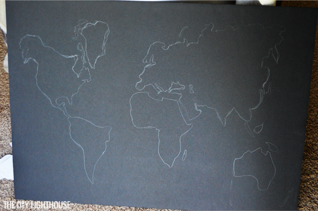 how to make a diy world map on a budget