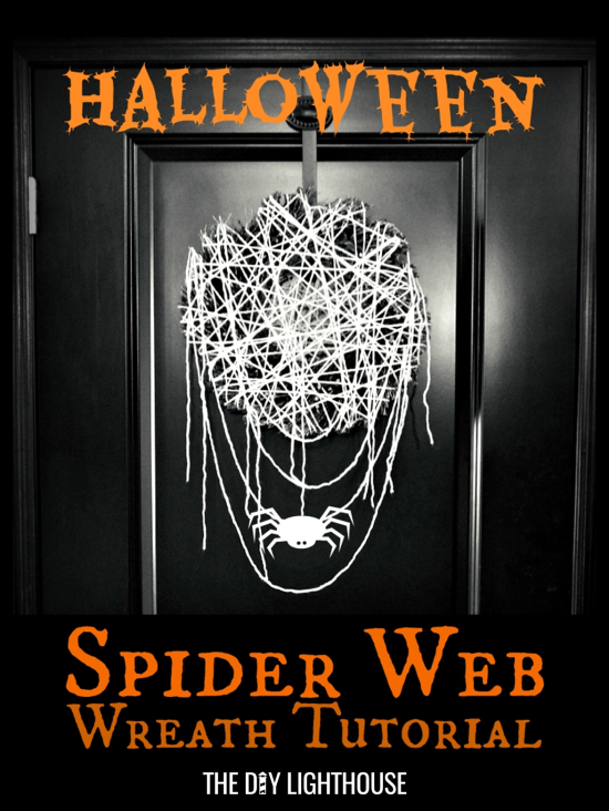 Halloween Spider Web Wreath Tutorial