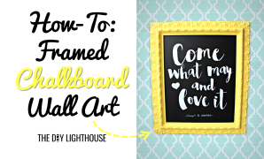How-To Framed Chalkboard Wall Art featured image
