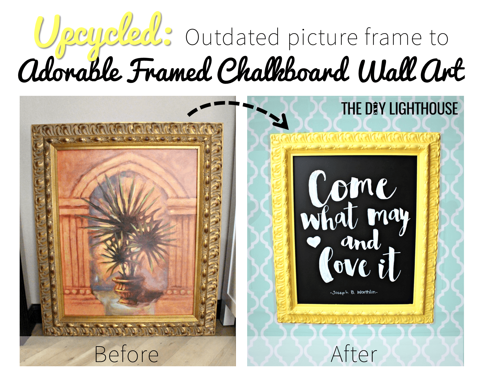 How to Make an Ornate Framed Chalkboard