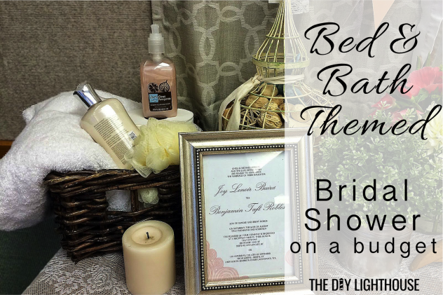 bed and bath themed bridal shower on a budget