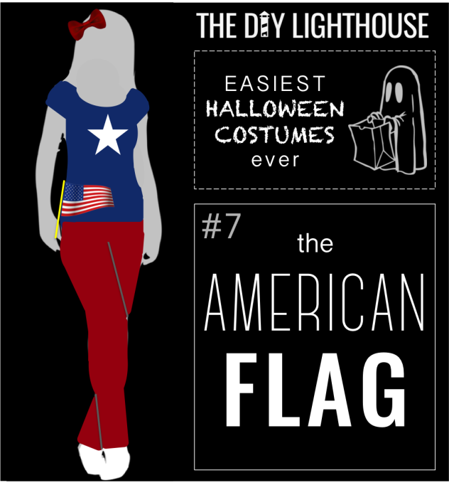 easy halloween costume idea--the american flag