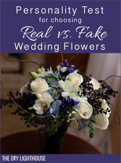 Real vs Fake Wedding Flowers pinterest