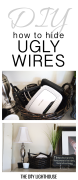 hide ugly wires pinterest