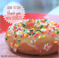How to say THANK YOU with DONUTS