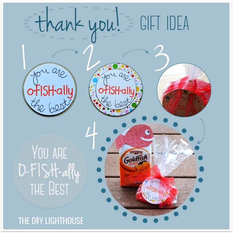 You are o-FISH-ally the best! Thank You Gift - The DIY Lighthouse