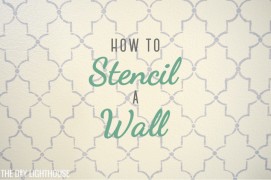 how to stencil a wall with paint