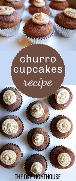 Churro Cupcakes recipe and directions for a fun Cinco de Mayo dessert idea. Party food inspiration or treat for the kids. Easy and quick DIY cupcake idea you'll love!