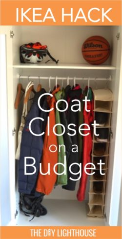 ikea hack coat closet on a buget