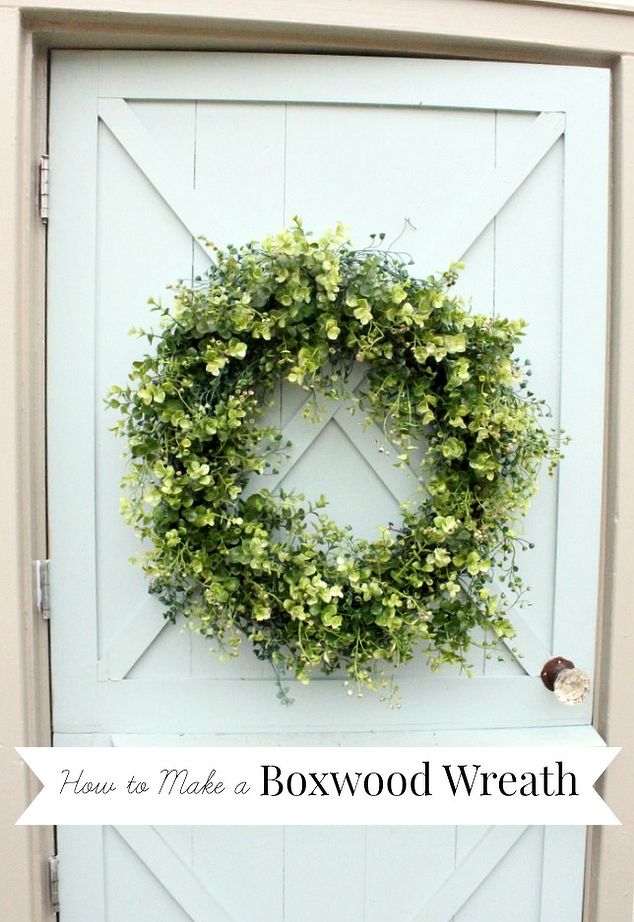 DIY Boxwood Wreath