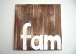 Fam wood wall art for country, rustic, farmhouse, vintage style home decor