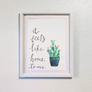 it feels like home to me watercolor painting