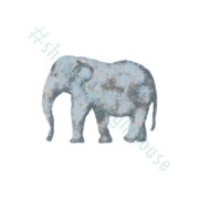 elephant watercolor printable