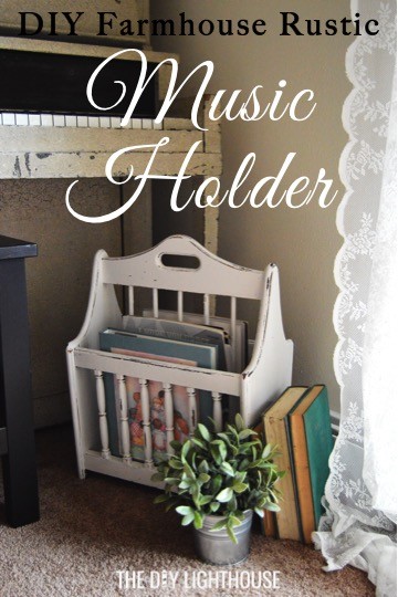 DIY music holder farmhouse-country-rustic