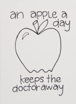 get well soon gift and card ideas- an-apple-a-day-keeps-the-doctor-away