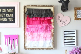 DIY Ombre Tissue Paper Decor for Your Wall