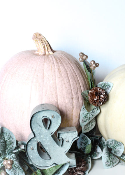 DIY Pink & Gold-Dusted Pumpkin Decorating - The DIY Lighthouse