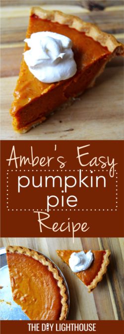 Easy Pumpkin Pie | Amber's Easy Pumpkin Pie Recipe | sweet and delicious pumpkin pie | ambers-easy-pumpkin-pie-recipe