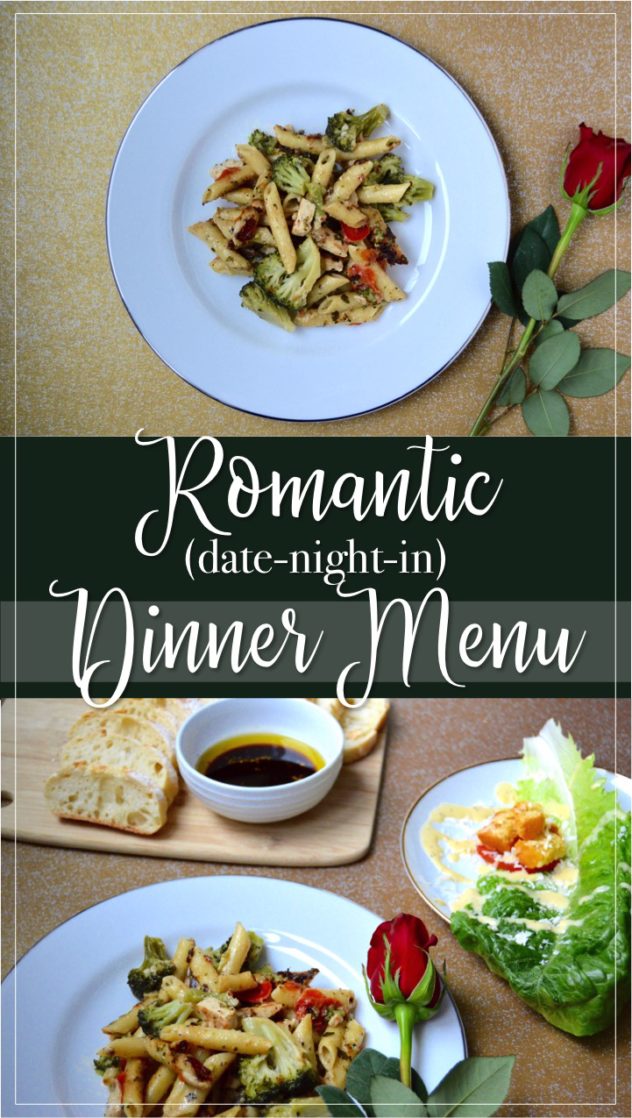 15 Minute Romantic Dinner Menu for a Date-Night-In - The DIY Lighthouse