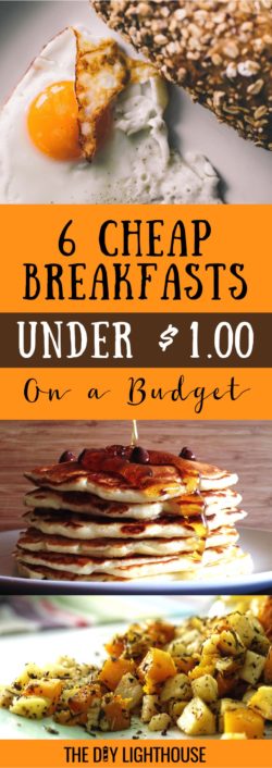 Cheap breakfast ideas on a budget | Eat breakfast for under $1 | We share 6 cheap, easy, and quick breakfasts you can make for less than a dollar | Add one of these to your morning routine to save money this year | Basically 6 reasons to not eat out for breakfast | DIY breakfast on a budget