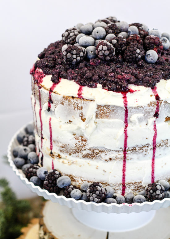 Naked Cake with Berry Compote Recipe and How-To - The DIY Lighthouse