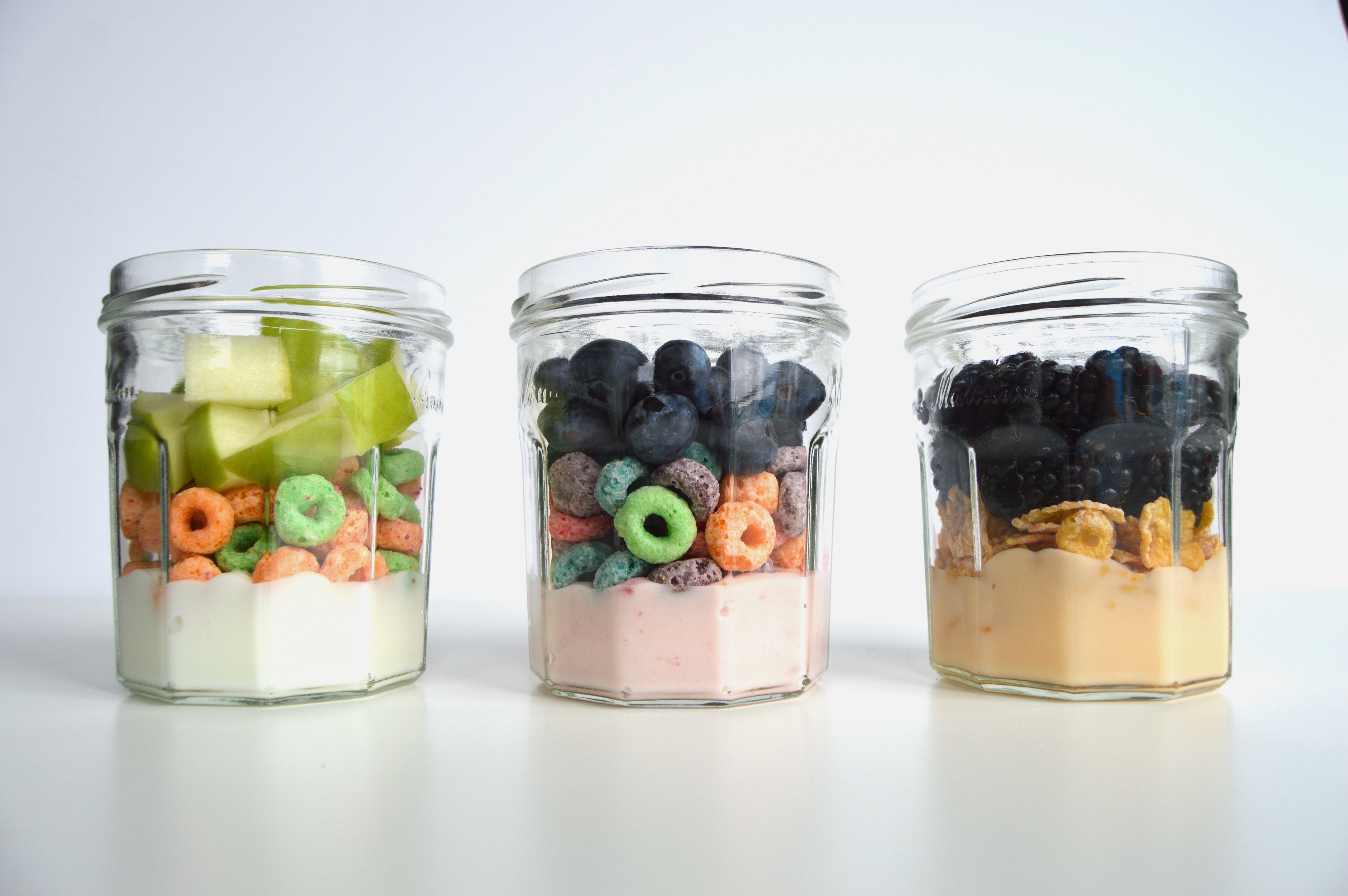 Layer 3: Fruit | Cereal yogurt parfait