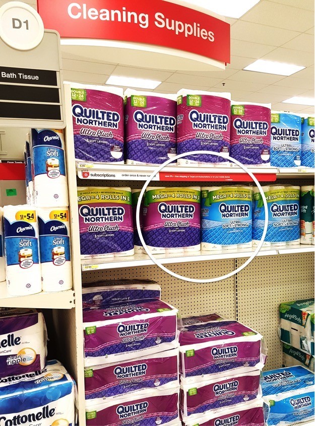 Quilted Northern toilet paper in Target: Bathroom Summer Refresh