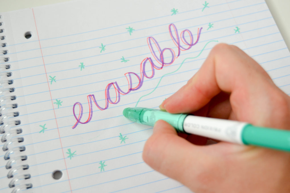 Erasable pens and markers make great to-do list writing instruments