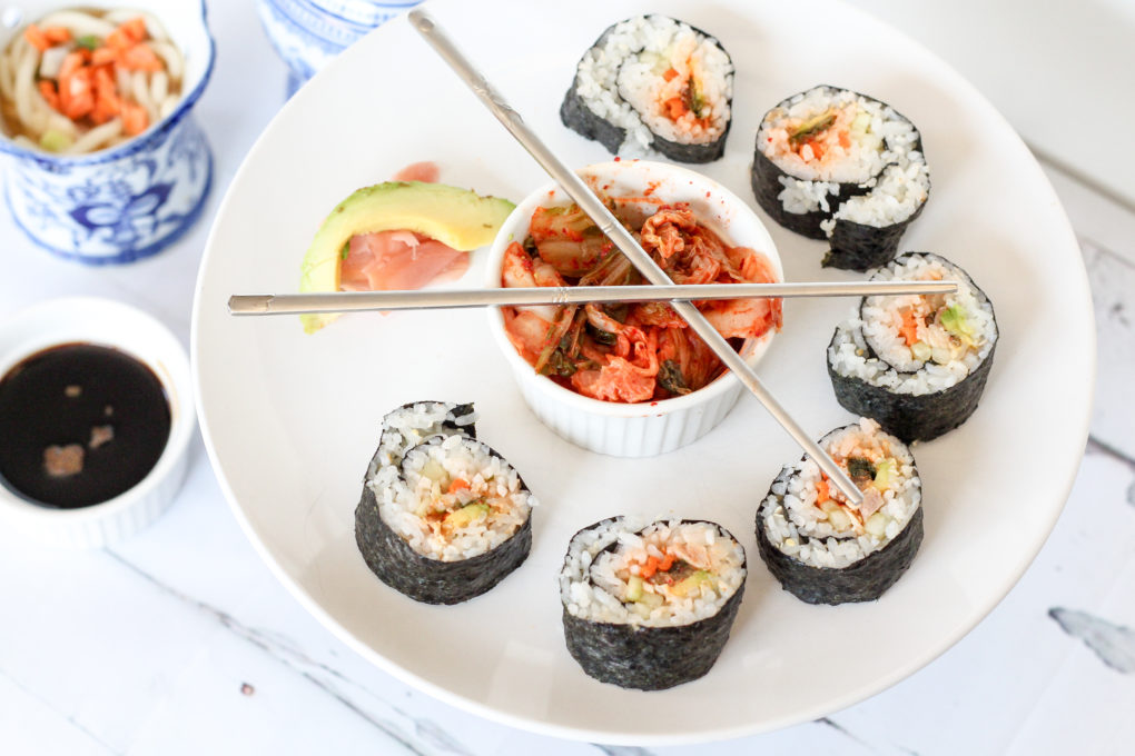 Best Korean Kimchi Sushi Roll Recipe