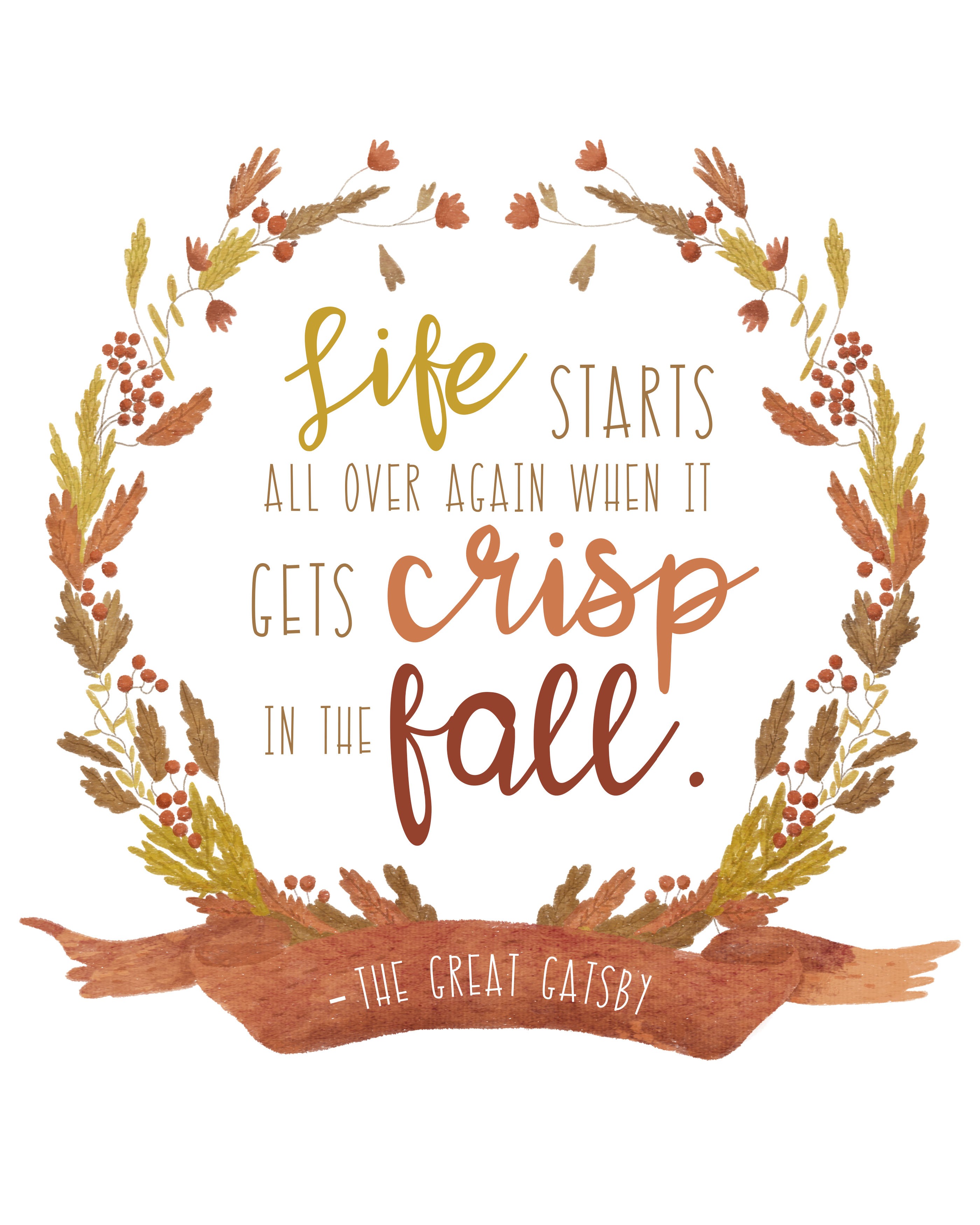 Life Starts All Over Again When It Gets Crisp In the Fall - The DIY ...