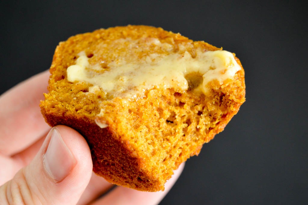 Moist Pumpkin Muffins Recipe - A quick and easy breakfast for kids to take on-the-go.