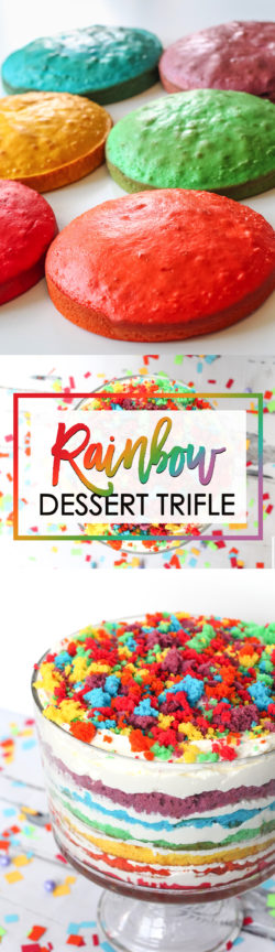 Rainbow Dessert Trifle Recipe and Directions